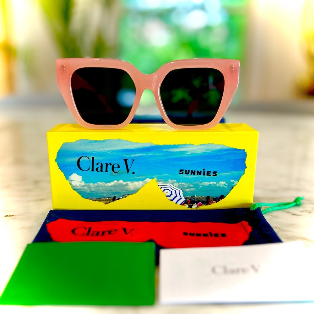 Clare V Heather Sunglasses Blush/Pink